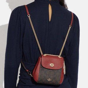 COACH Convertible Mini Backpack In Signature